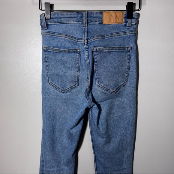 Zara High Rise Skinny Denim Blue Jeans Size 2 - Picture 5 of 8